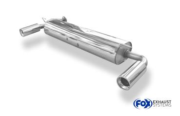 Endschalldämpfer quer Ausgang rechts/links - 1x90 Typ 13 rechts/links passend für: Toyota MR2 W1